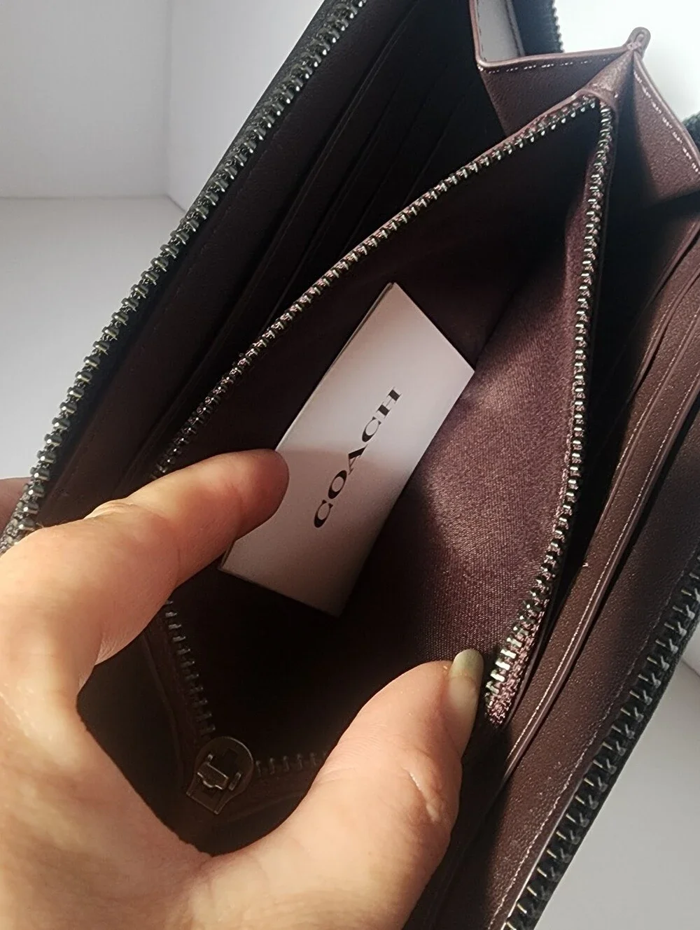 Coach Quilted Wallet (Black)